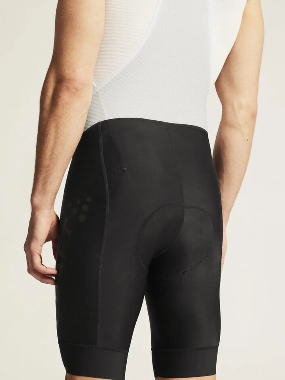 MEN'S ADV ENDUR CYCLING BIB SHORTS - Black/White