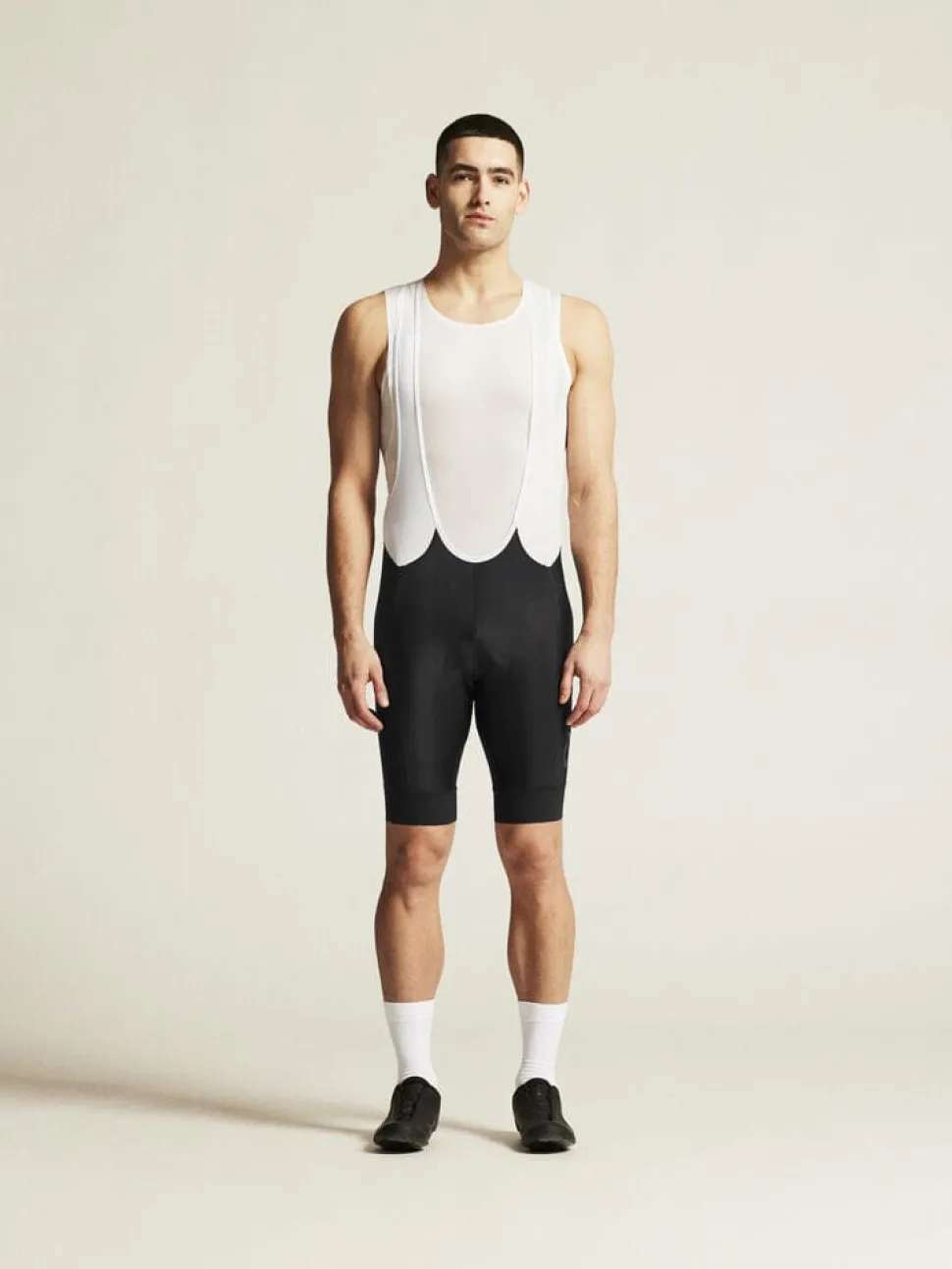 MEN'S ADV ENDUR CYCLING BIB SHORTS - Black/White