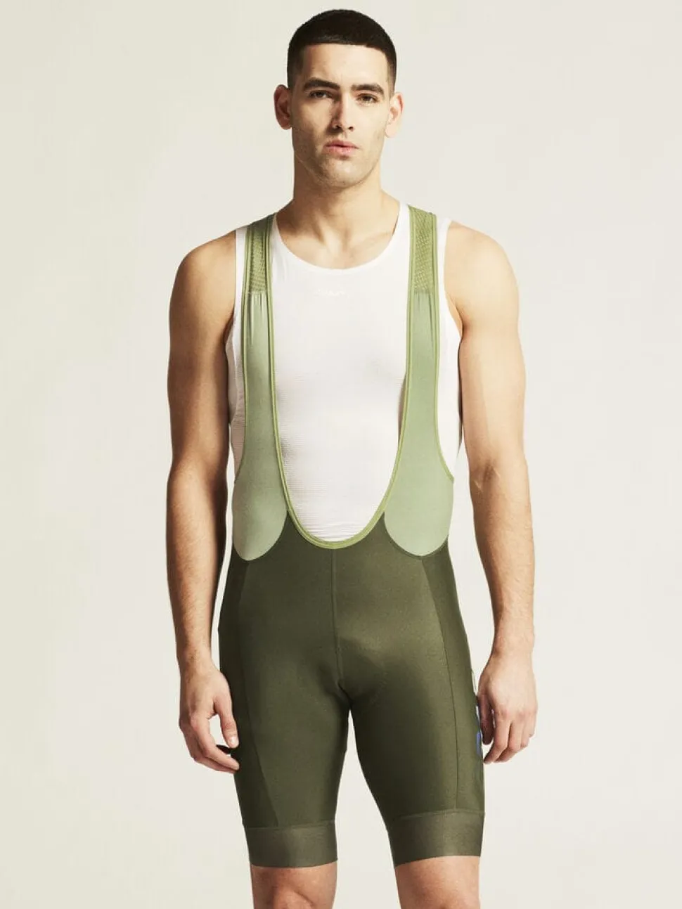MEN'S ADV ENDUR CYCLING BIB SHORTS - JUNIPER/FOREST GREEN