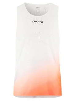 Men's Race Day Singlet - WHITE/MULTI