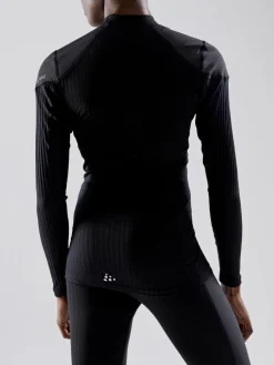WOMEN'S ACTIVE EXTREME X WIND BASELAYER - Black/Granite