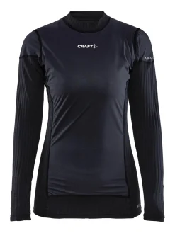 WOMEN'S ACTIVE EXTREME X WIND BASELAYER - Black/Granite