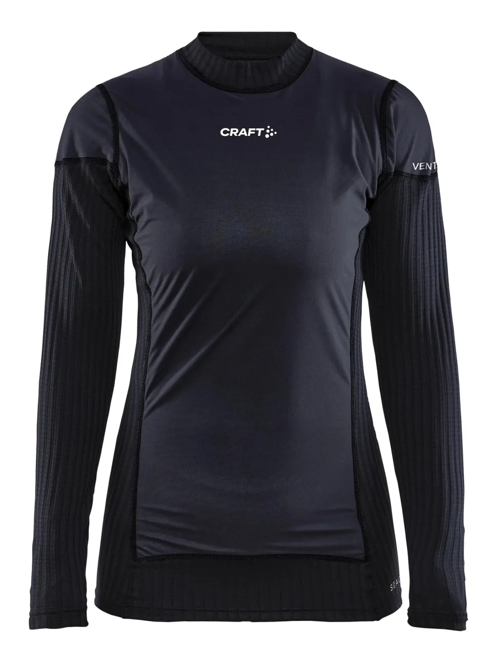 WOMEN'S ACTIVE EXTREME X WIND BASELAYER - Black/Granite