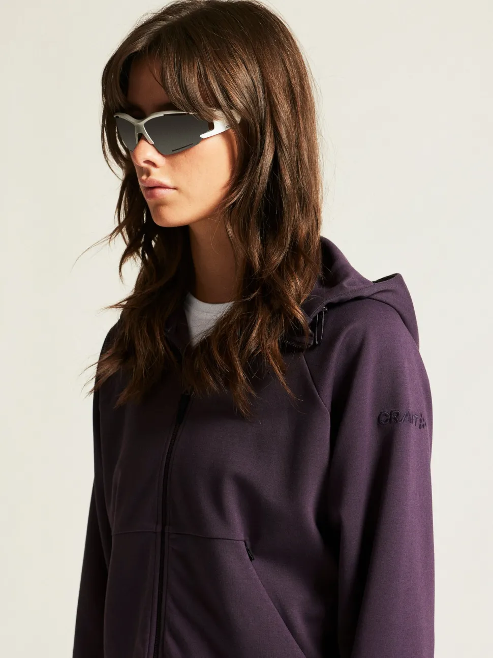 Women's ADV Join Full Zip Hoodie - DK Plum