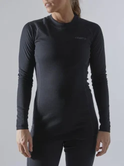 WOMEN'S CORE WARM BASELAYER SET - Black