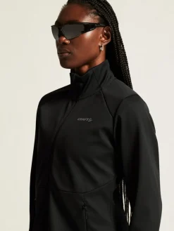 WOMENS CORE XC SKI TRAINING JACKET - Black