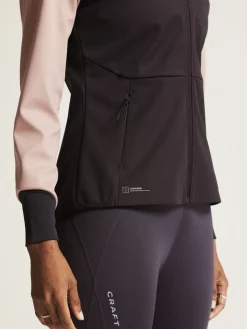 WOMENS CORE XC SKI TRAINING JACKET - DK PLUM/CHARM
